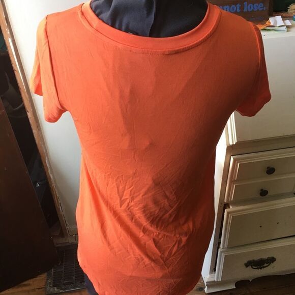 H by Halston S tangerine knit T-shirt - Picture 2 of 3